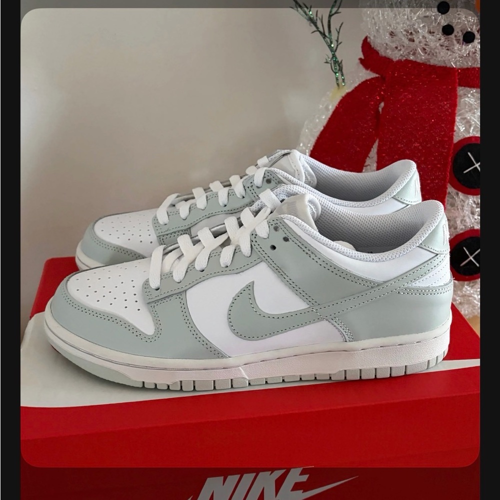 Nike White and Light Gray Sneakers